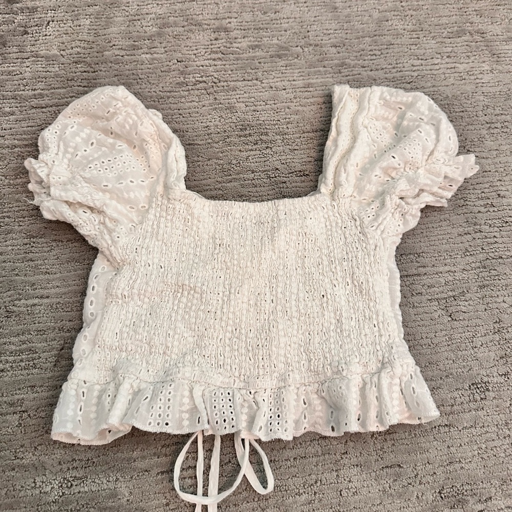 White Ruffle Set | Size XS-S - Picture 3 of 4